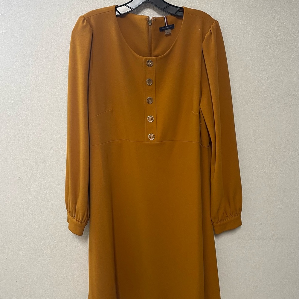 Tommy Hilfiger Gold  Yellow Dress Tommy Hilfiger Gold  Yellow Dress Sz 16